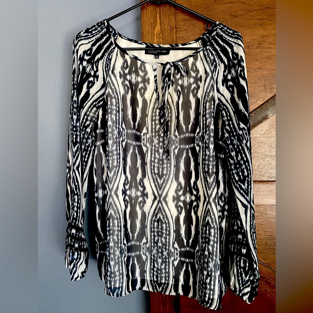 Jones New York lined professional work blouse